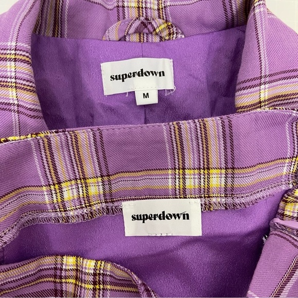 Superdown Dione Blazer Skirt Set in Purple - Picture 11 of 12